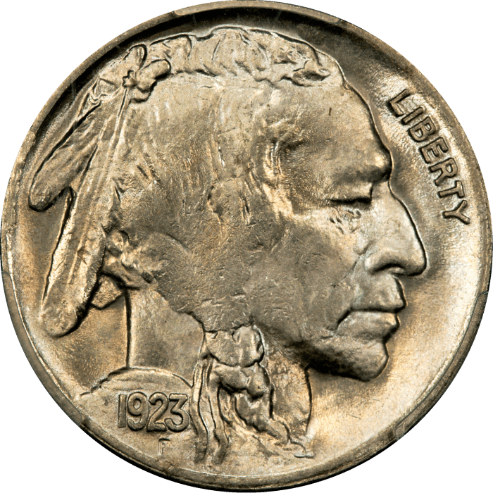 1923 Buffalo Nickel (5c) Obverse Image