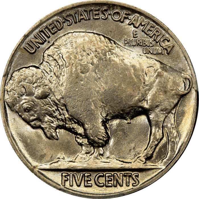 1923 Buffalo Nickel (5c) Reverse Image