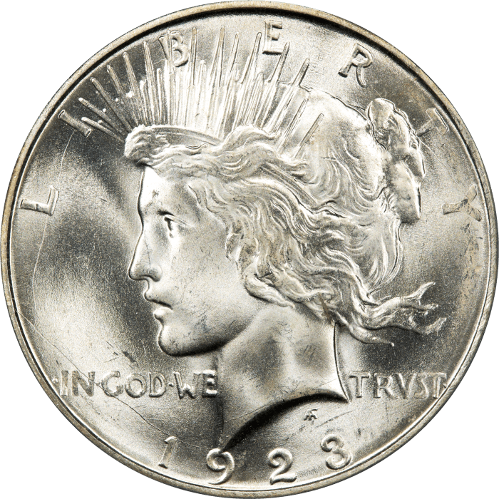 1923-D Peace Dollar ($1) Obverse Image