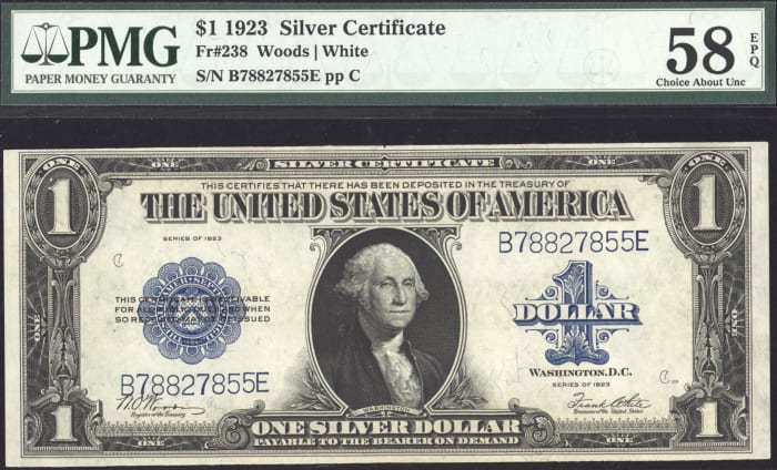 1923 Horseblanket $1 Silver Certificate Obverse Image