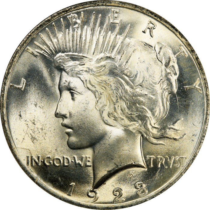 1923 Peace Dollar ($1) OBVERSE Image