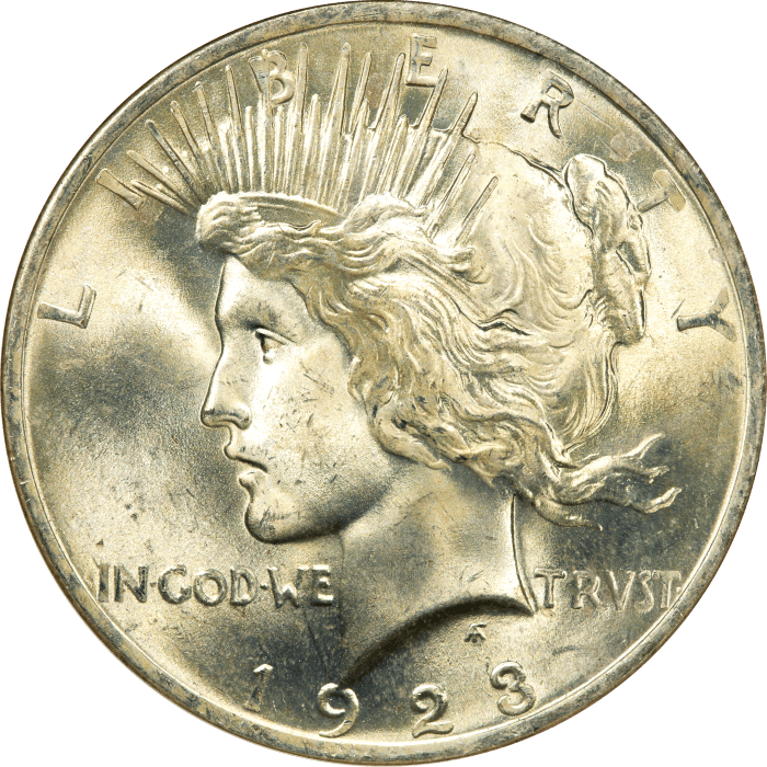 1923 Peace Dollar ($1) Obverse Image