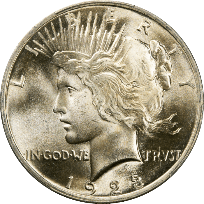 1923 Peace Dollar ($1) Obverse Image
