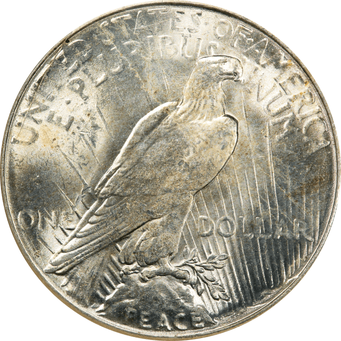 1923-S Peace Dollar ($1) Reverse Image