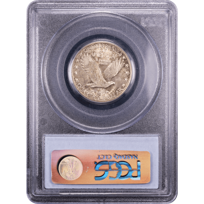 1923-S Standing Liberty Quarter (25c) Reverse Slab Image