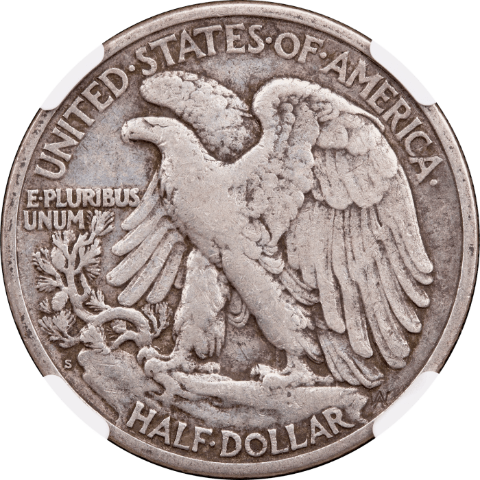 1923-S Walking Liberty Half (50c) Reverse Image