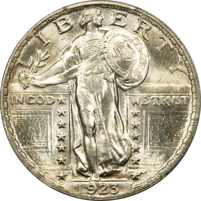 1923 Standing Liberty Quarter (25c) Obverse Image
