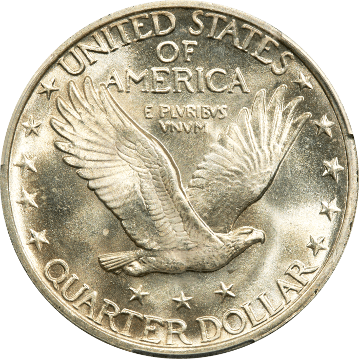 1923 Standing Liberty Quarter (25c) Reverse Image