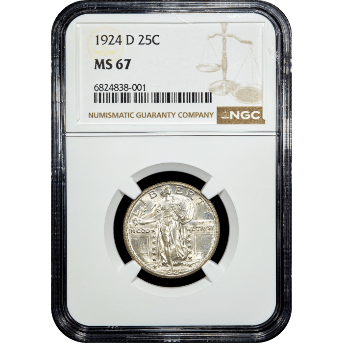 1924-D Standing Liberty Quarter (25c) SLAB Image