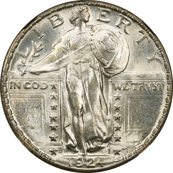 1924-D Standing Liberty Quarter (25c) OBVERSE Image