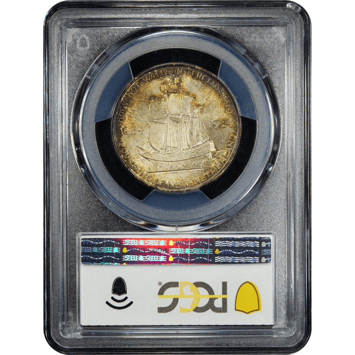 1924 Huguenot Commem Half Dollar (50c) SLAB Image