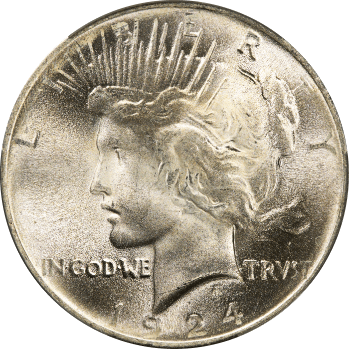 1924 Peace Dollar ($1) Obverse Image