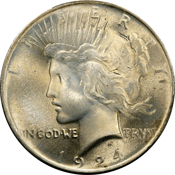 1924 Peace Dollar ($1) OBVERSE Image
