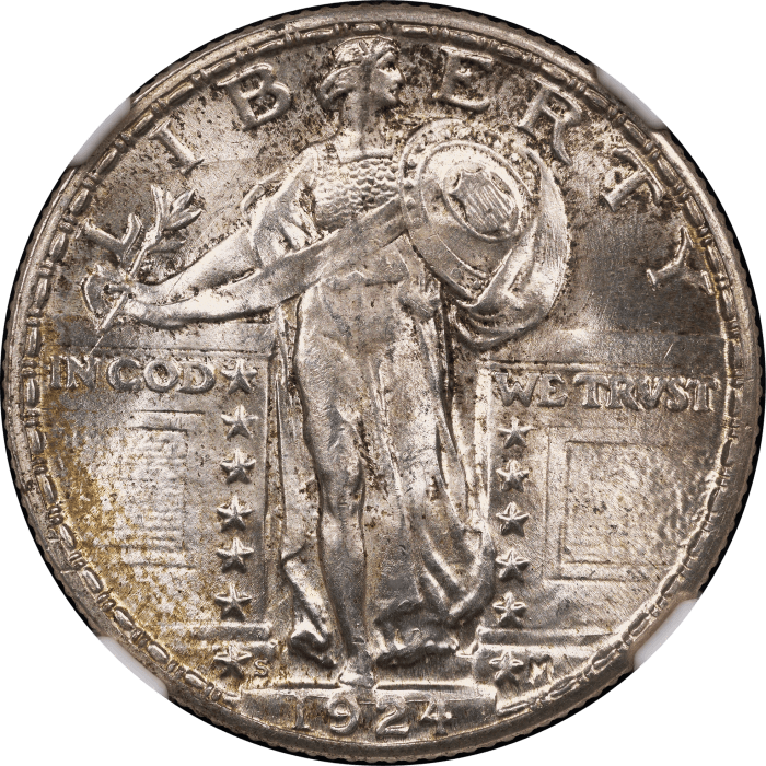 1924-S Standing Liberty Quarter (25c) Obverse Image