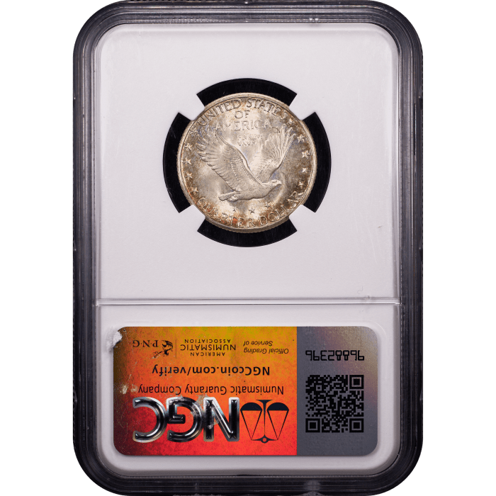 1924-S Standing Liberty Quarter (25c) Reverse Slab Image