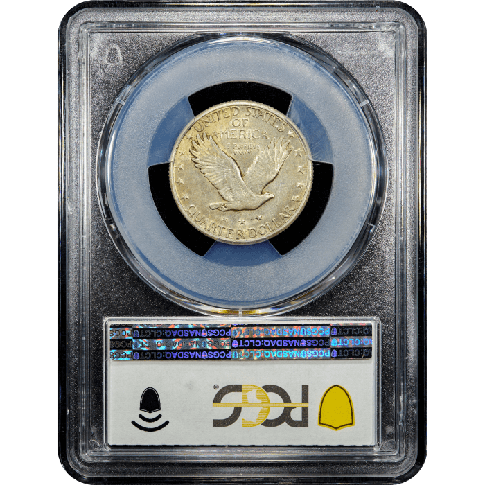 1924-S Standing Liberty Quarter (25c) Reverse Slab Image