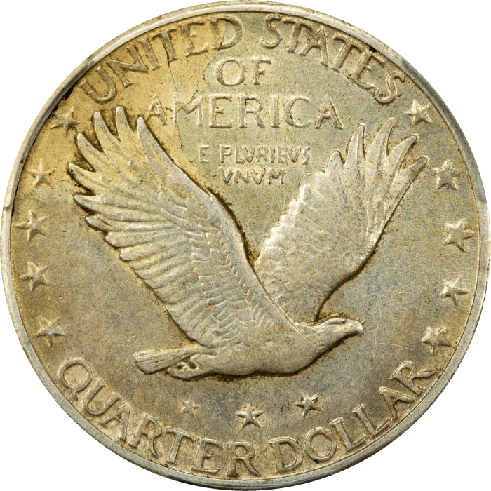 1924-S Standing Liberty Quarter (25c) Reverse Image