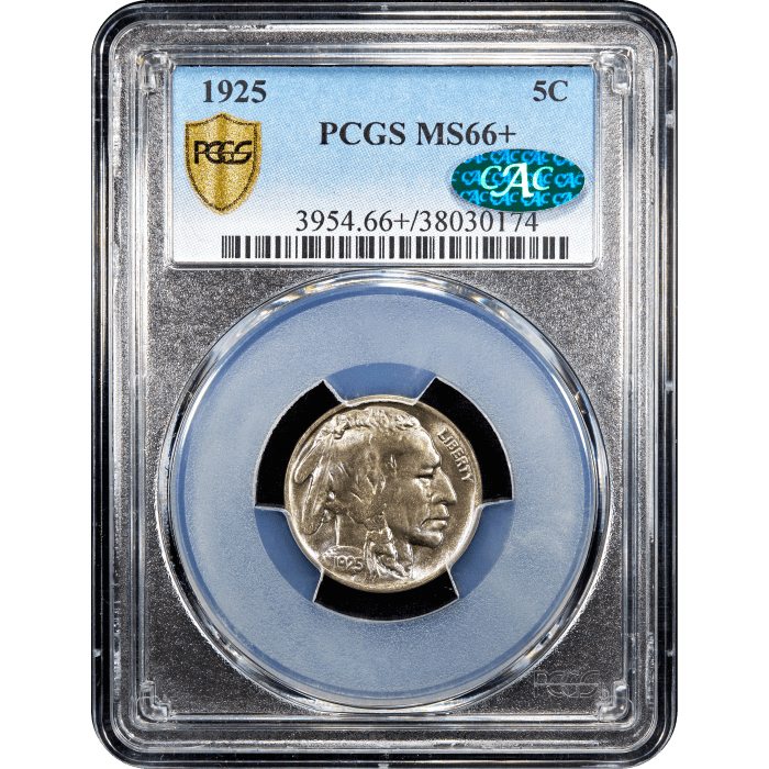 1925 Buffalo Nickel (5c) SLAB Image