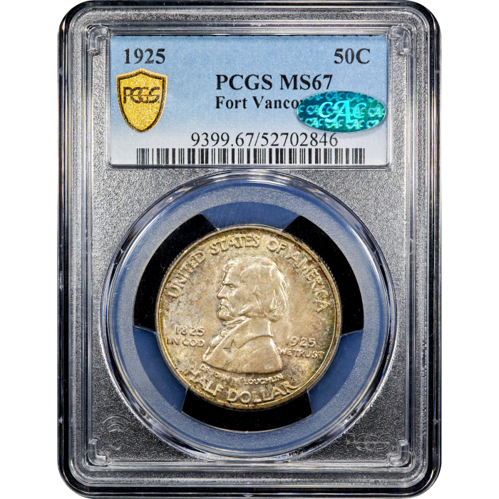 1925 Fort Vancouver Commemorative Half (50c) Obverse Slab Image