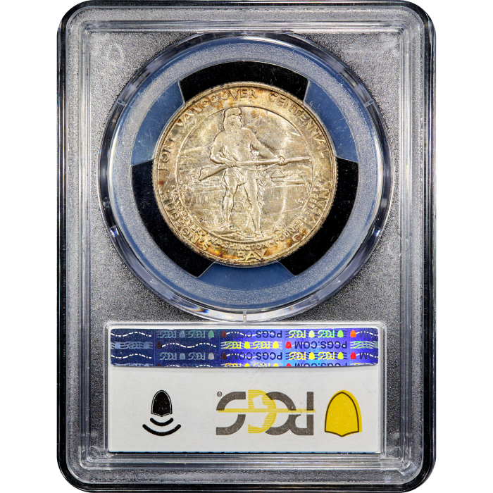 1925 Fort Vancouver Commemorative Half (50c) Reverse Slab Image