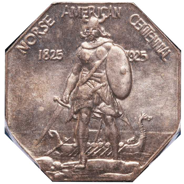 1925 Norse American Commemorative Medal (Thick) Obverse Image