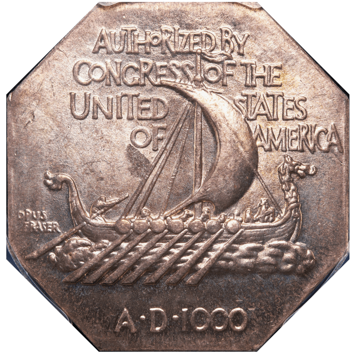 1925 Norse American Commemorative Medal (Thick) Reverse Image