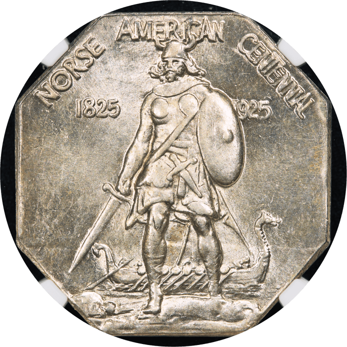1925 Norse American Medal (Thick) Obverse Image