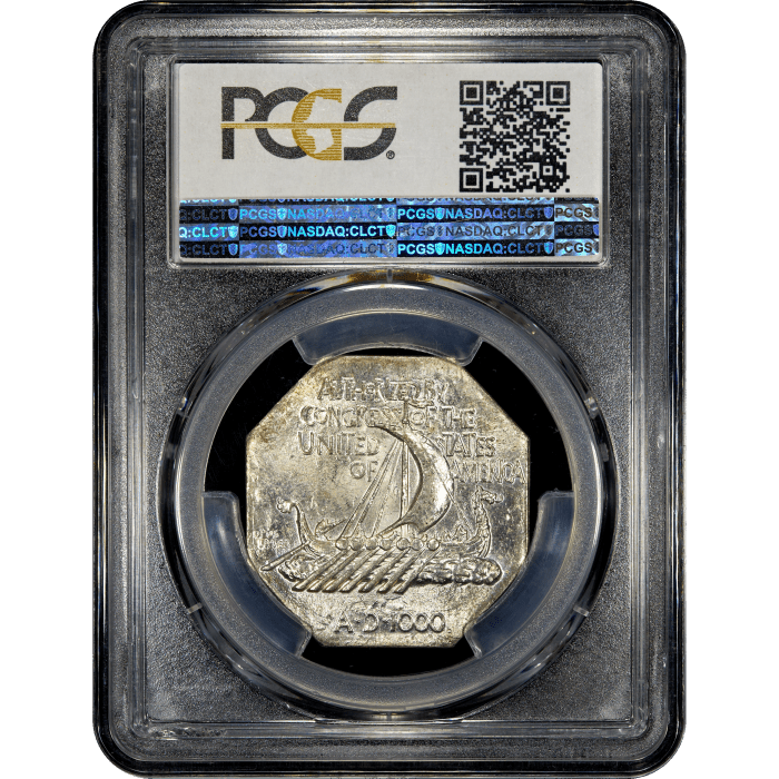 1925 Norse American Medal (Thick) Reverse Slab Image