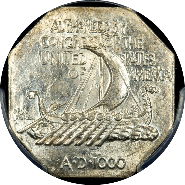 1925 Norse American Medal (Thick) Reverse Image