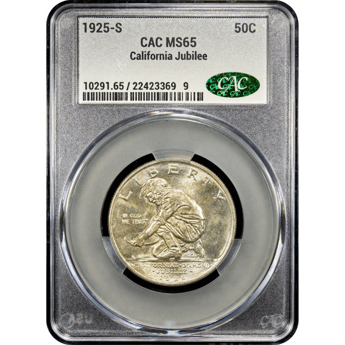 1925-S California Commemorative Half Dollar (50c) Obverse Slab Image