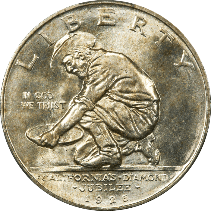 1925-S California Commemorative Half Dollar (50c) Obverse Image