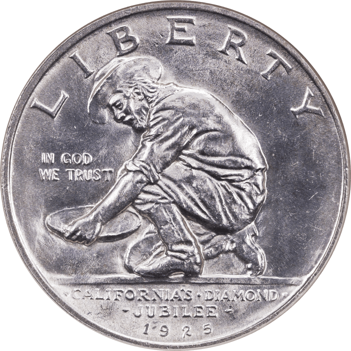 1925-S California Commemorative Half Dollar (50c) Obverse Image