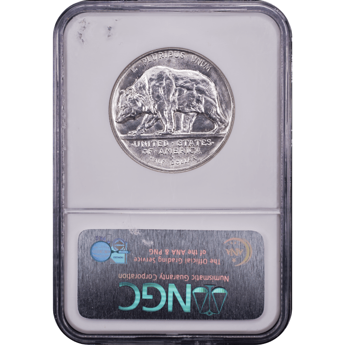 1925-S California Commemorative Half Dollar (50c) Reverse Slab Image