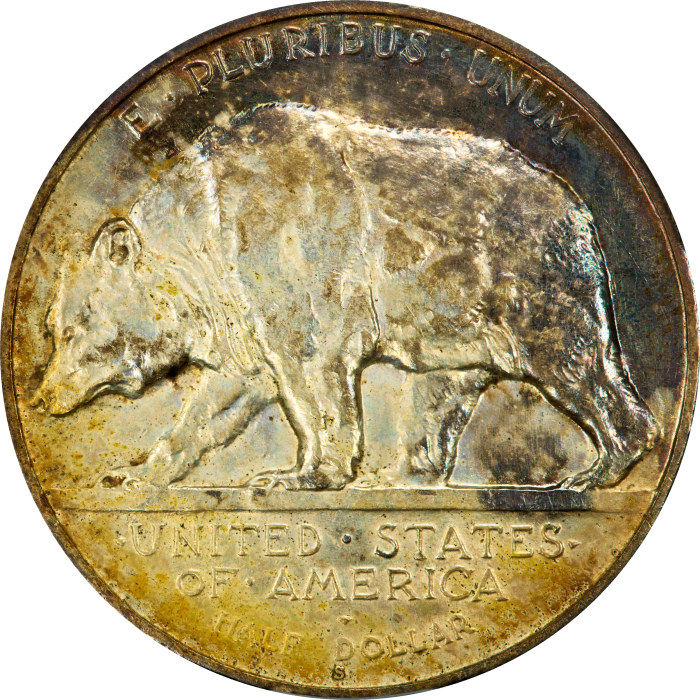 1925-S California Commemorative Half Dollar (50c) REVERSE Image