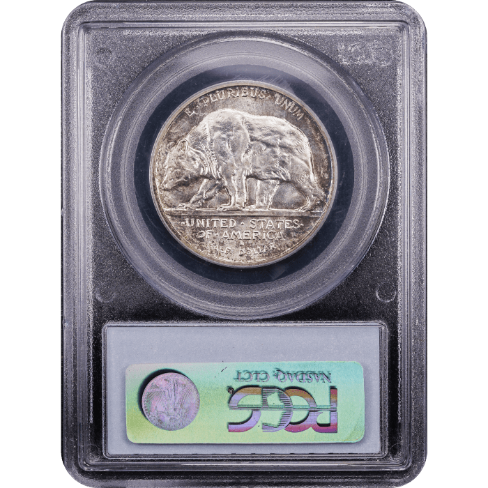 1925-S California Commemorative Half Dollar (50c) Reverse Slab Image