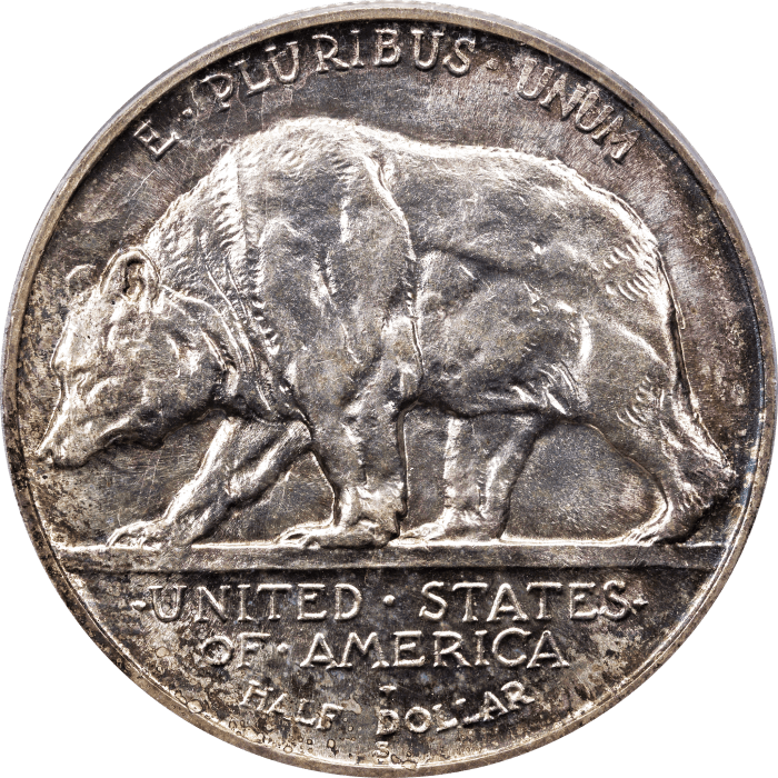 1925-S California Commemorative Half Dollar (50c) Reverse Image