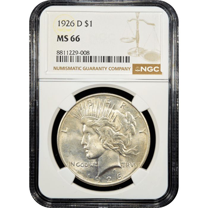 1926-D Peace Dollar ($1) Obverse Slab Image