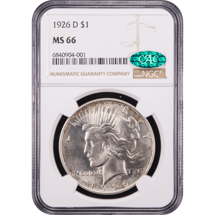 1926-D Peace Dollar ($1) Obverse Slab Image