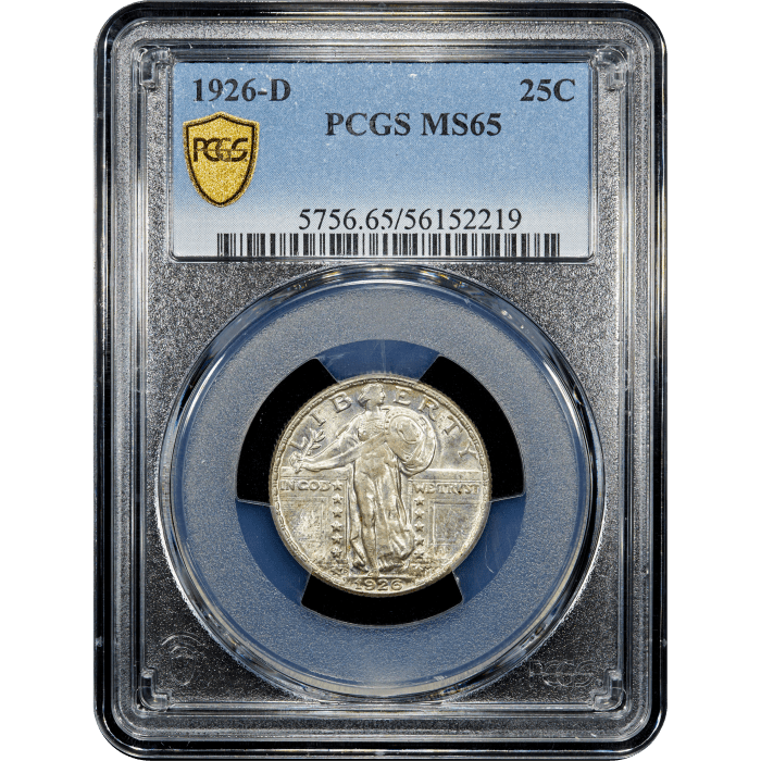 1926-D Standing Liberty Quarter (25c) SLAB Image