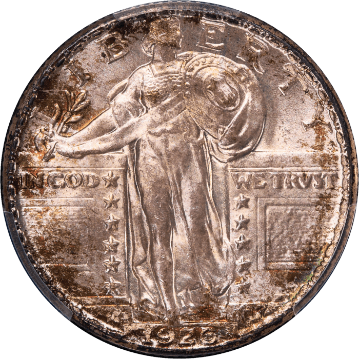 1926-D Standing Liberty Quarter (25c) OBVERSE Image