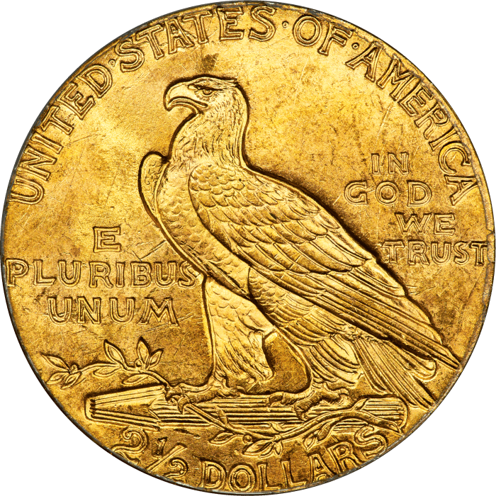 1926 Indian Gold Quarter Eagle ($2.50) OGH REVERSE Image