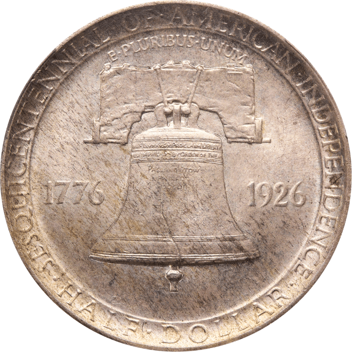 1926 Sesquicentennial Commem Half Dollar (50c) REVERSE Image