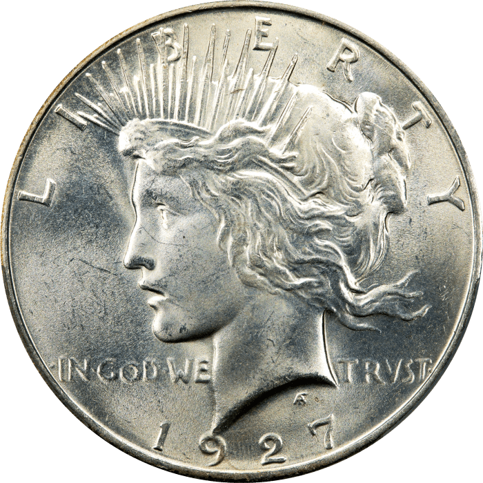 1927-D Peace Dollar ($1) Obverse Image