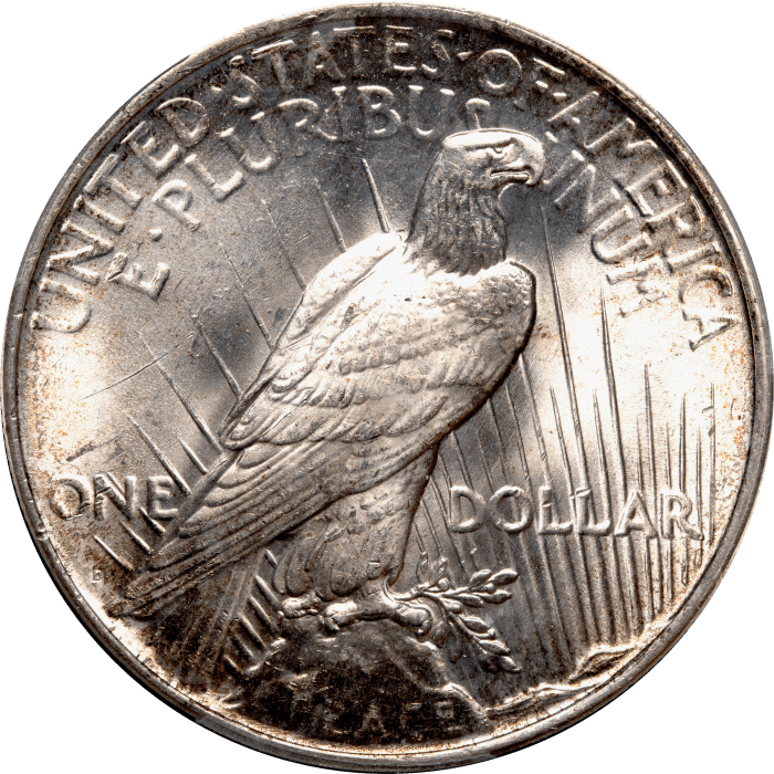 1927-D Peace Dollar ($1) Reverse Image