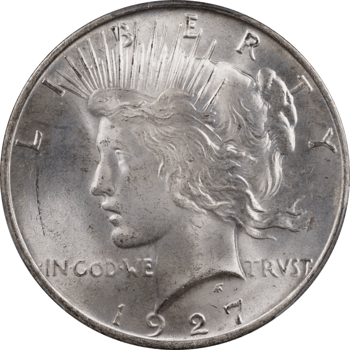 1927-D Peace Dollar ($1) Obverse Image
