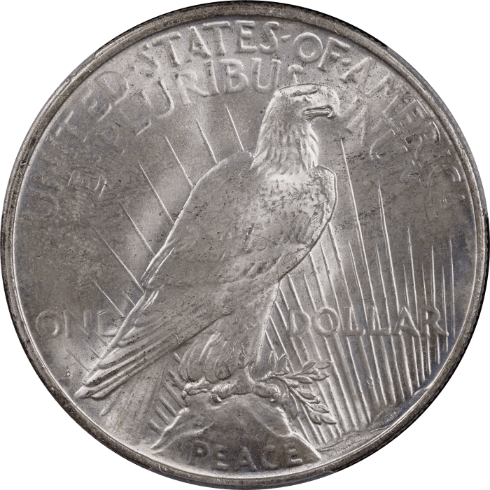1927-D Peace Dollar ($1) Reverse Image