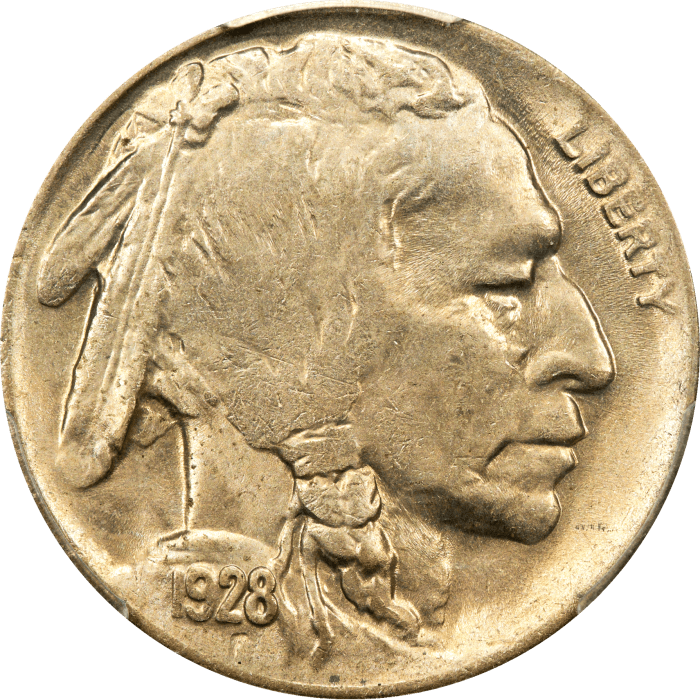 1928-D Buffalo Nickel (5c) Obverse Image