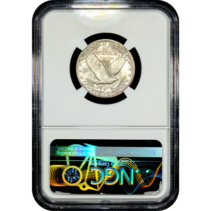 1928-D Standing Liberty Quarter (25c) SLAB Image