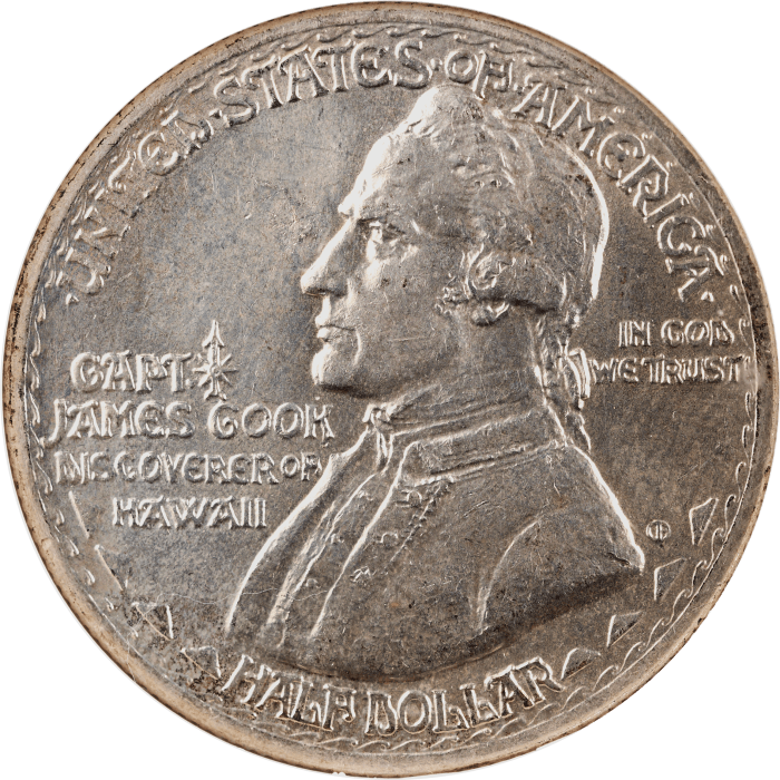 1928 Hawaiian Commemorative Half Dollar (50c) Obverse Image