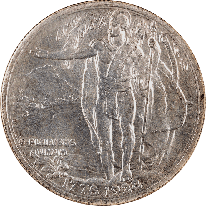 1928 Hawaiian Commemorative Half Dollar (50c) Reverse Image
